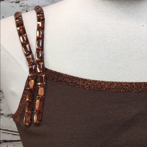 NWOT- Marciano One Shoulder Metallic Top - Picture 2 of 8